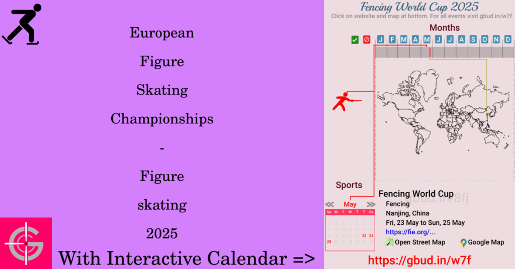 Sport event in 2025, European Figure Skating Championships - Figure skating 2025