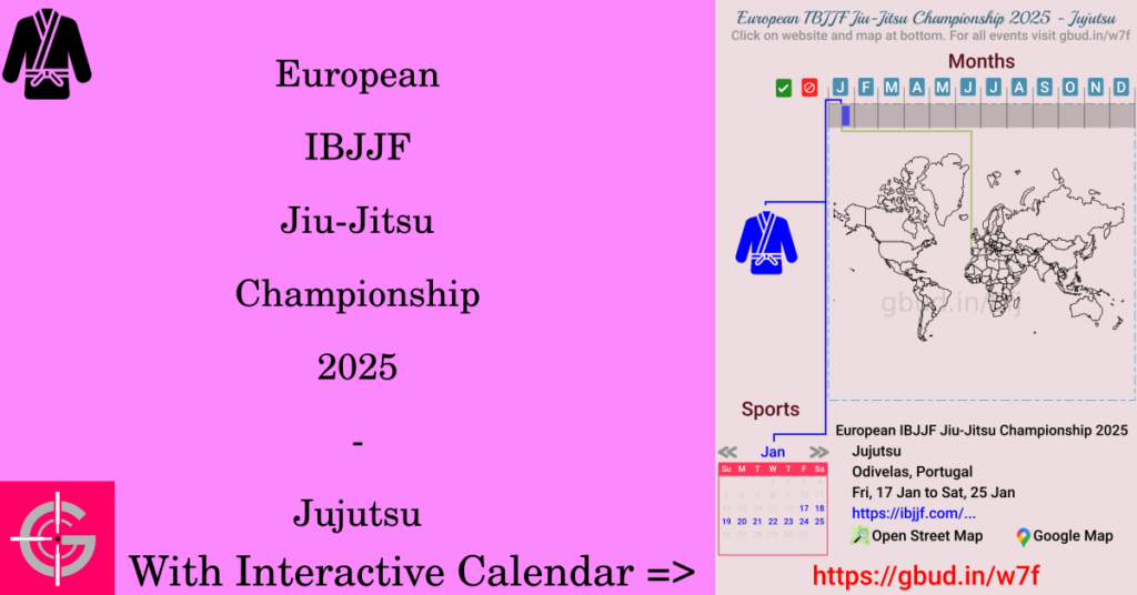 Sport event in 2025, European IBJJF Jiu-Jitsu Championship 2025 - Jujutsu