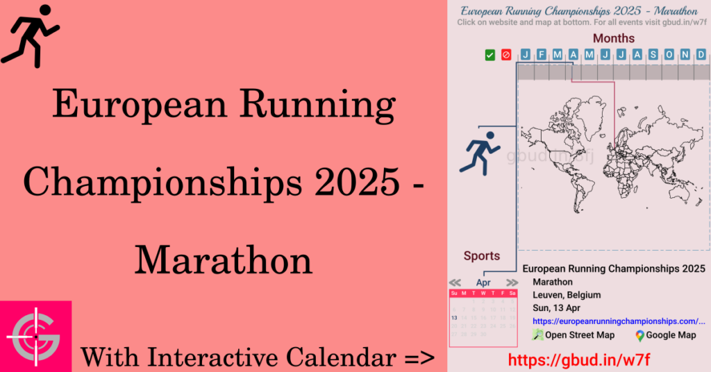 Sport event in 2025, European Running Championships 2025 - Marathon