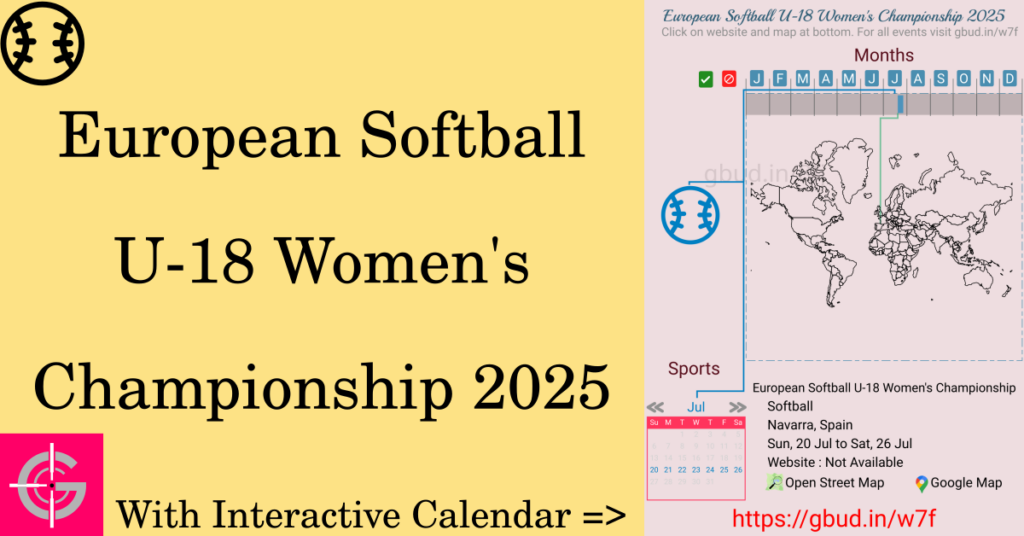 Sport event in 2025, European Softball U-18 Women's Championship 2025