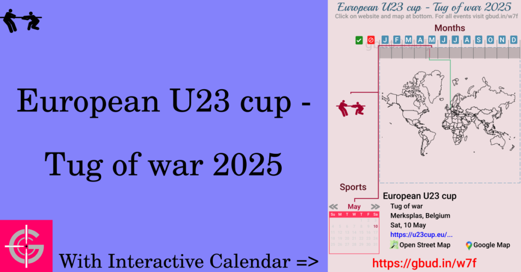 Sport event in 2025, European U23 cup - Tug of war 2025