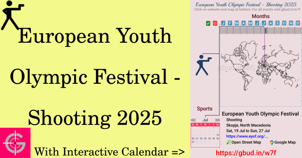 Sport event in 2025, European Youth Olympic Festival - Shooting 2025