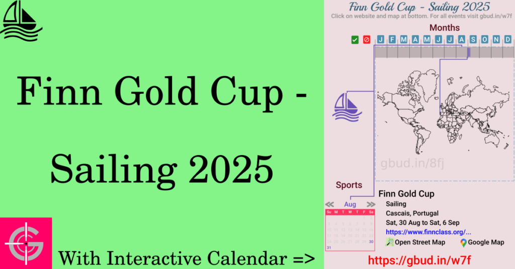 Sport event in 2025, Finn Gold Cup - Sailing 2025