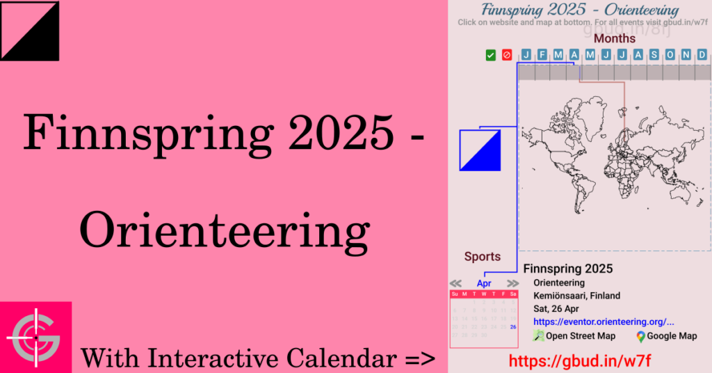 Sport event in 2025, Finnspring 2025 - Orienteering