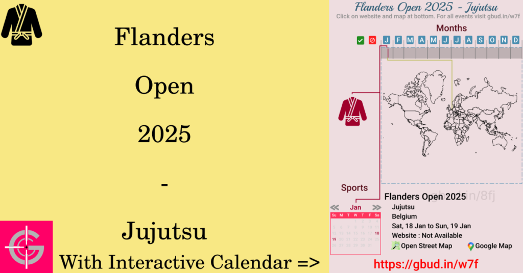 Sport event in 2025, Flanders Open 2025 - Jujutsu