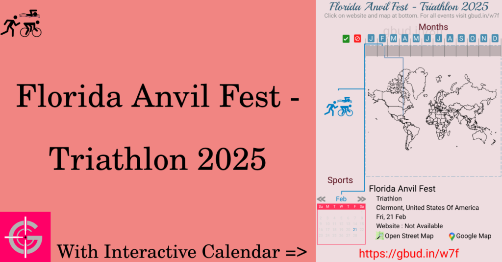Sport event in 2025, Florida Anvil Fest - Triathlon 2025
