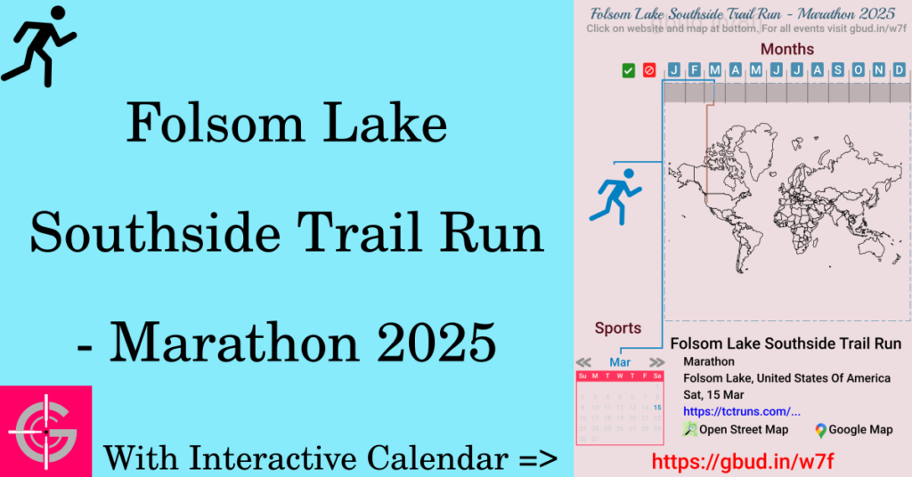 Sport event in 2025, Folsom Lake Southside Trail Run - Marathon 2025