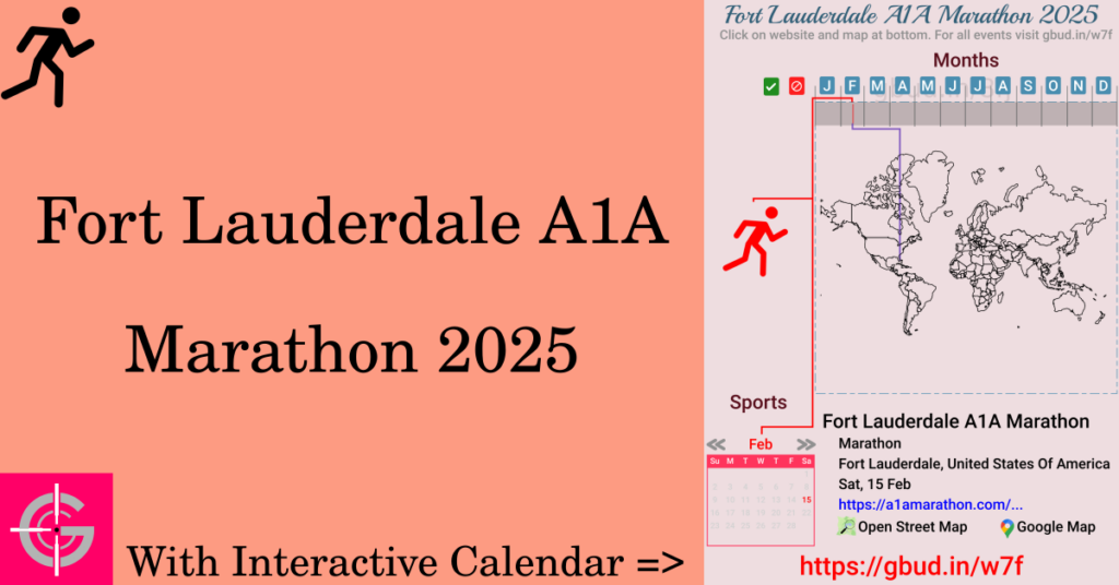 Sport event in 2025, Fort Lauderdale A1A Marathon 2025