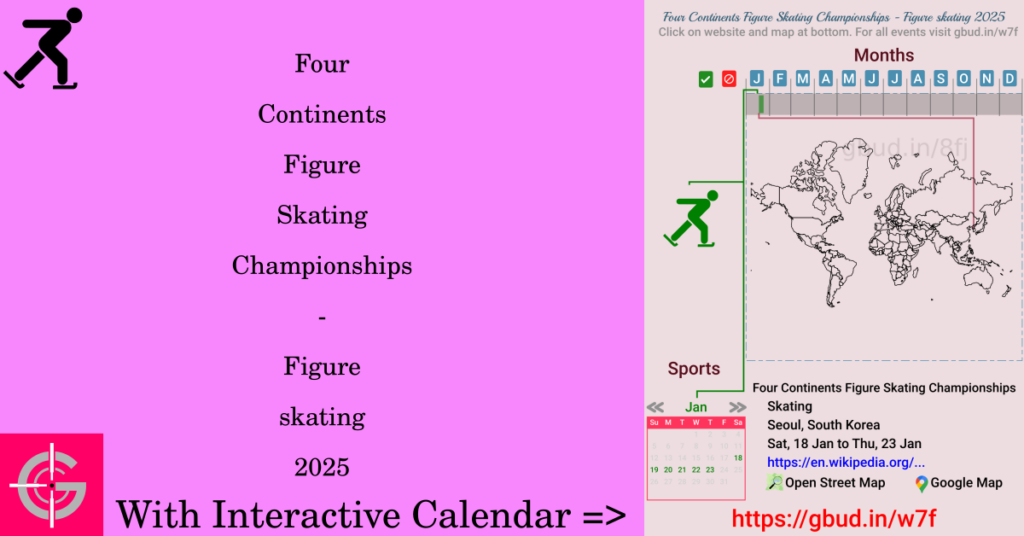 Sport event in 2025, Four Continents Figure Skating Championships - Figure skating 2025