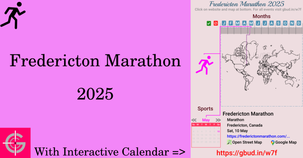 Sport event in 2025, Fredericton Marathon 2025