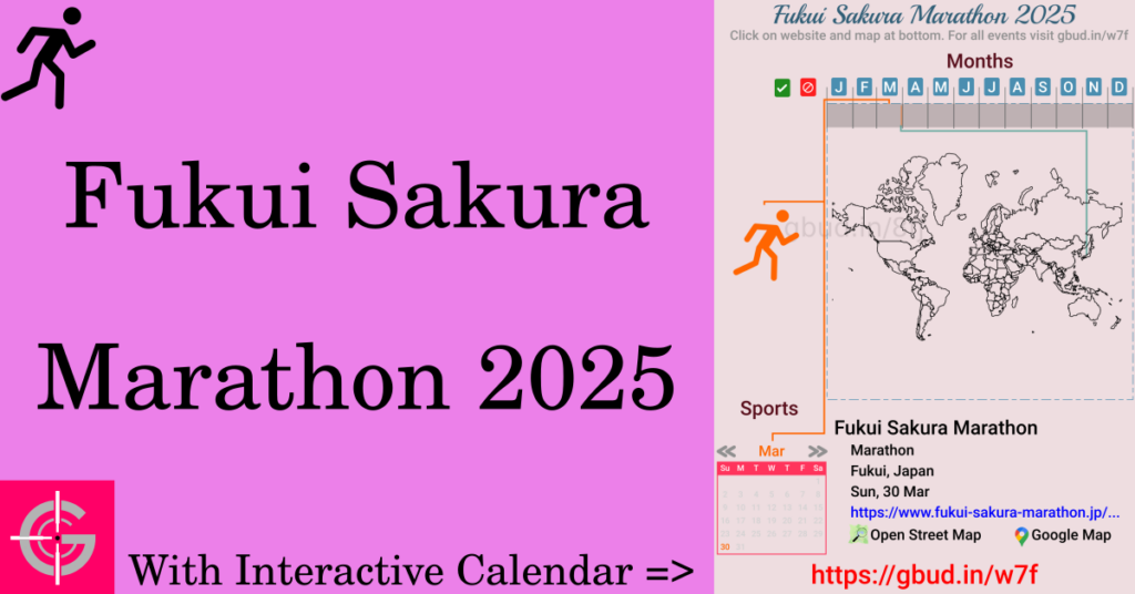 Sport event in 2025, Fukui Sakura Marathon 2025