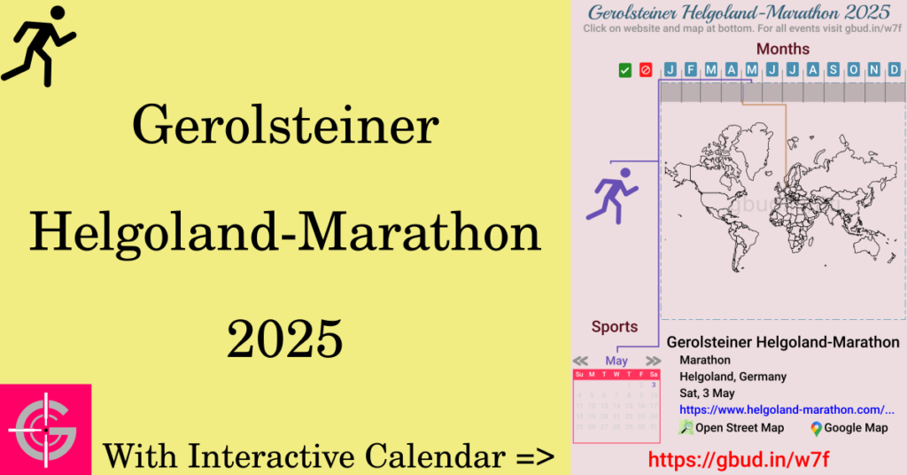 Sport event in 2025, Gerolsteiner Helgoland-Marathon 2025