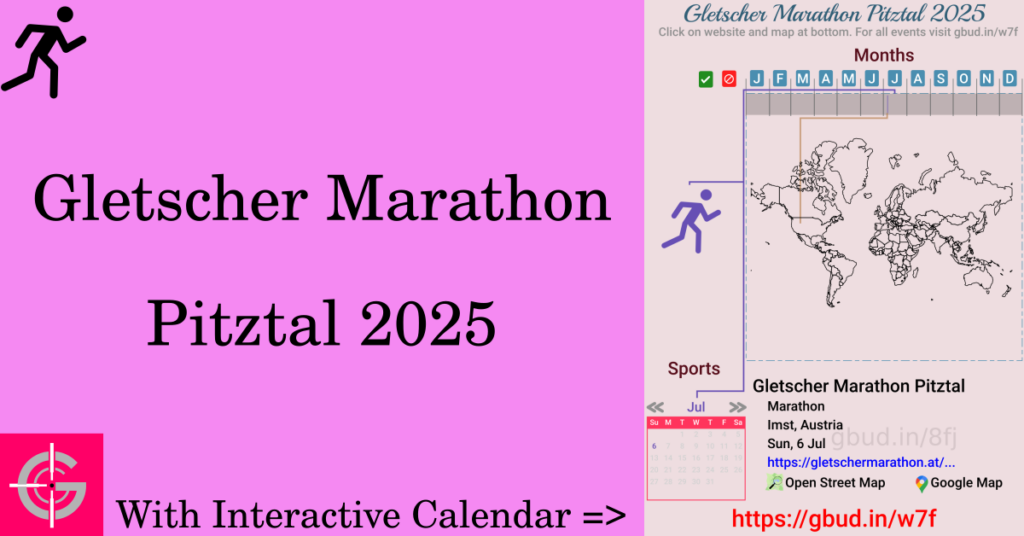 Sport event in 2025, Gletscher Marathon Pitztal 2025