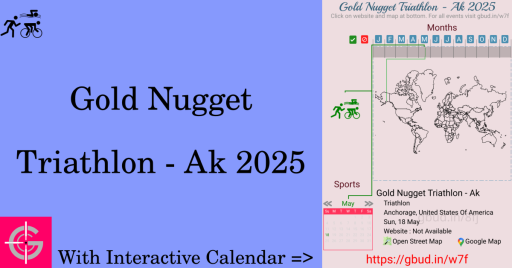 Sport event in 2025, Gold Nugget Triathlon - Ak 2025