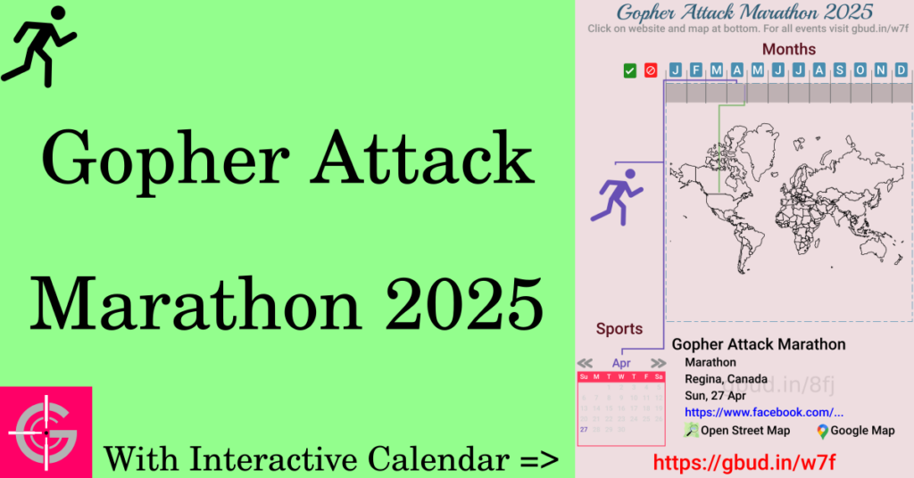 Sport event in 2025, Gopher Attack Marathon 2025