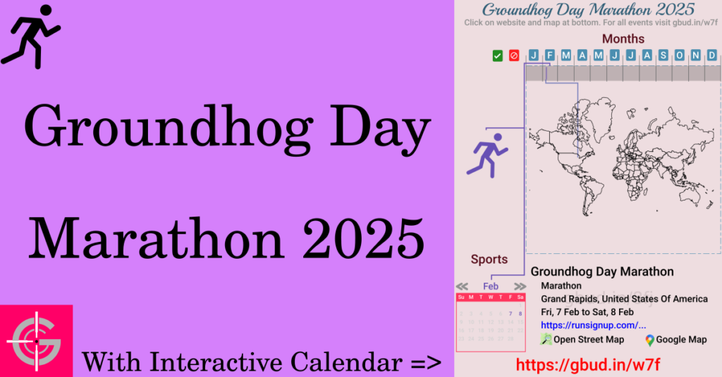 Sport event in 2025, Groundhog Day Marathon 2025