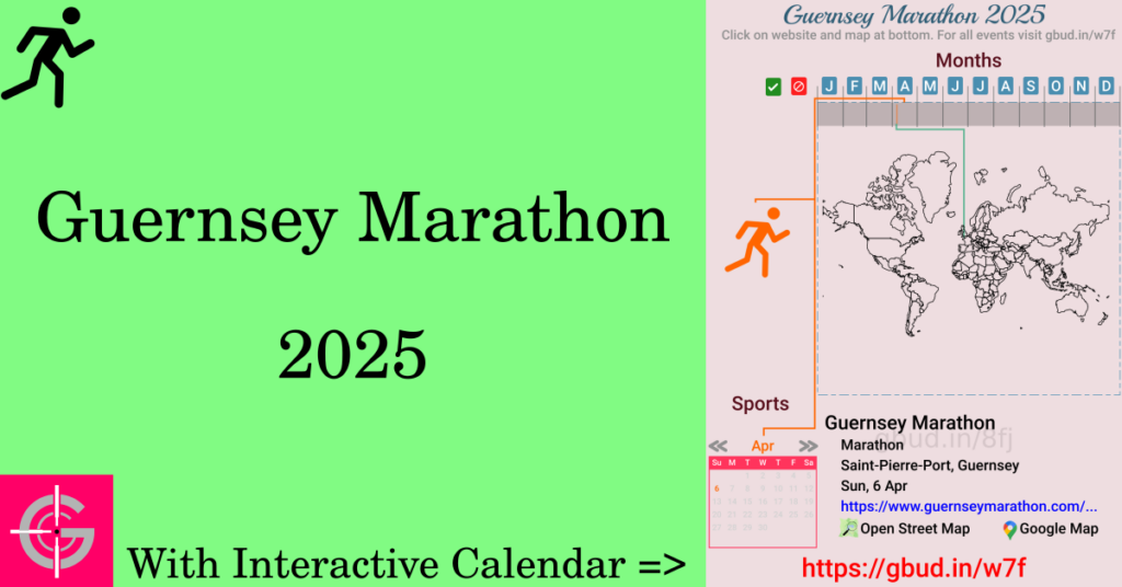 Sport event in 2025, Guernsey Marathon 2025