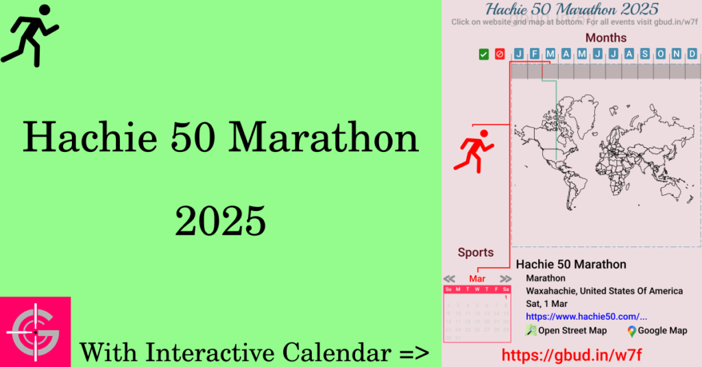 Sport event in 2025, Hachie 50 Marathon 2025