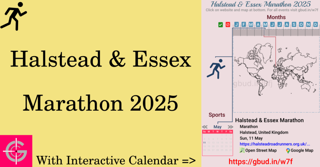 Sport event in 2025, Halstead & Essex Marathon 2025