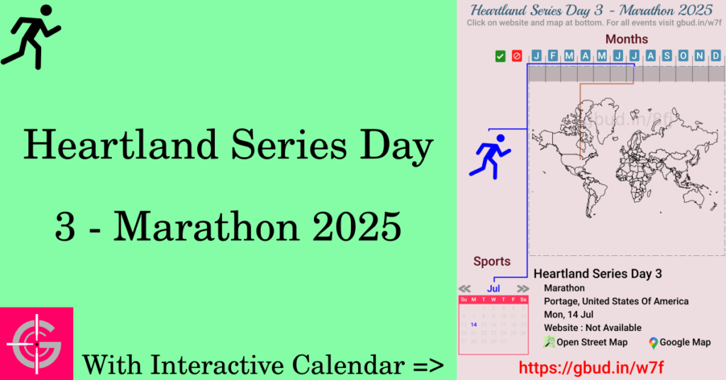 Sport event in 2025, Heartland Series Day 3 - Marathon 2025