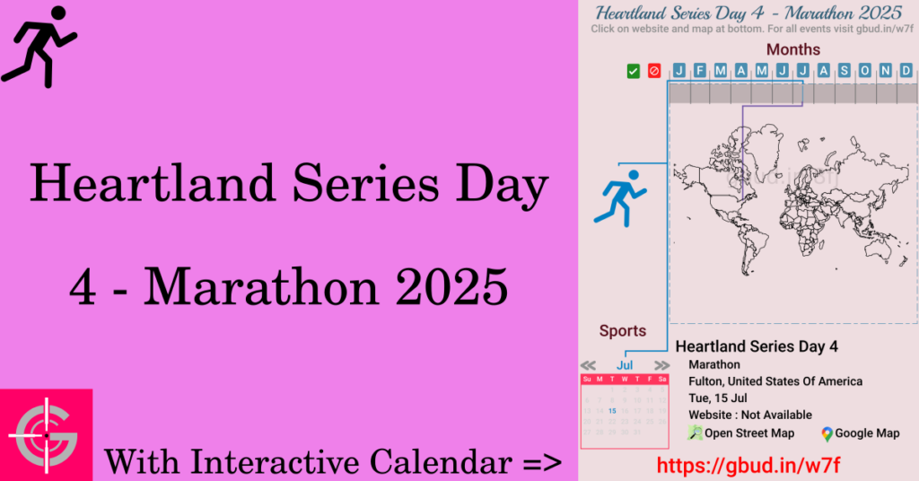 Sport event in 2025, Heartland Series Day 4 - Marathon 2025