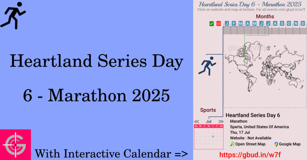 Sport event in 2025, Heartland Series Day 6 - Marathon 2025