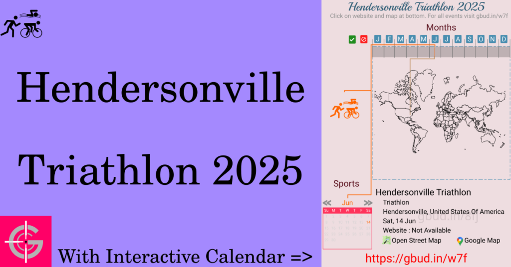 Sport event in 2025, Hendersonville Triathlon 2025