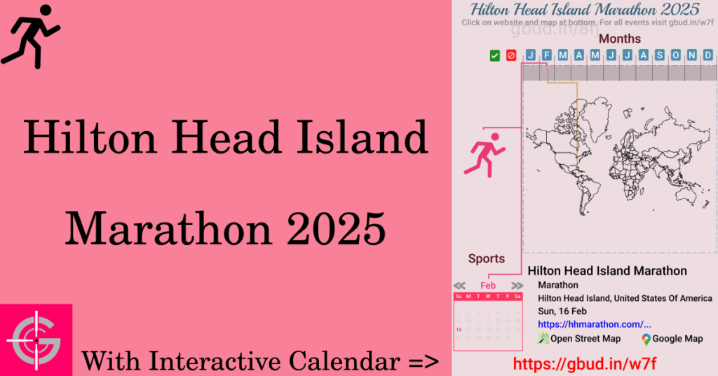 Sport event in 2025, Hilton Head Island Marathon 2025