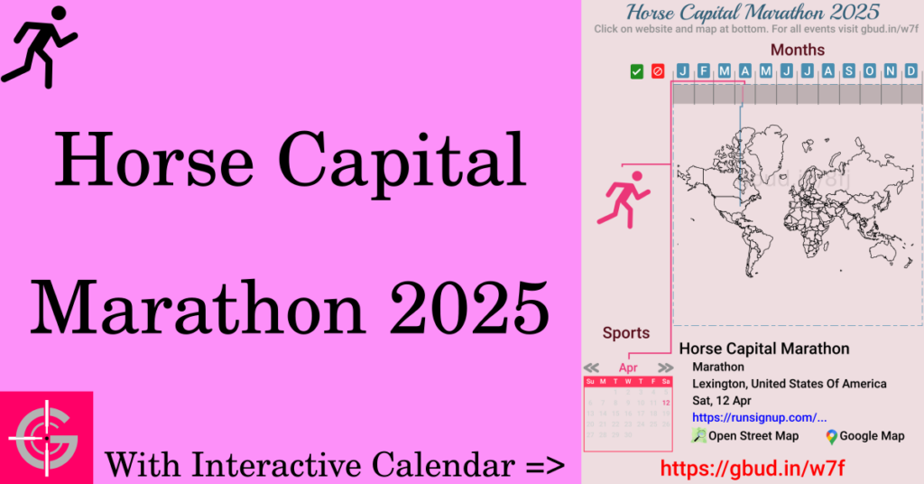 Sport event in 2025, Horse Capital Marathon 2025