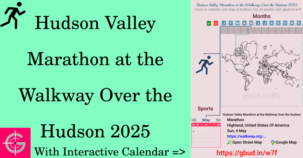 Sport event in 2025, Hudson Valley Marathon at the Walkway Over the Hudson 2025