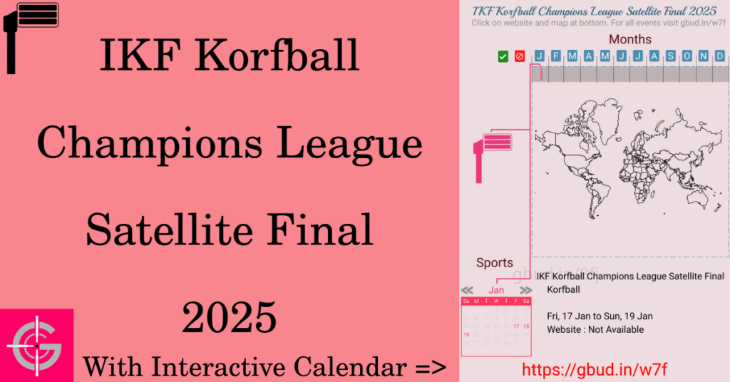 Sport event in 2025, IKF Korfball Champions League Satellite Final 2025