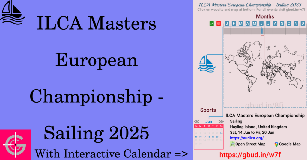 Sport event in 2025, ILCA Masters European Championship - Sailing 2025