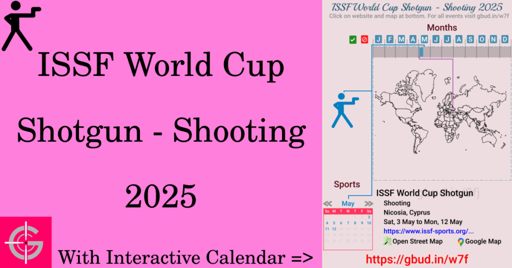 Sport event in 2025, ISSF World Cup Shotgun - Shooting 2025