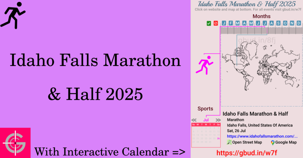 Sport event in 2025, Idaho Falls Marathon & Half 2025