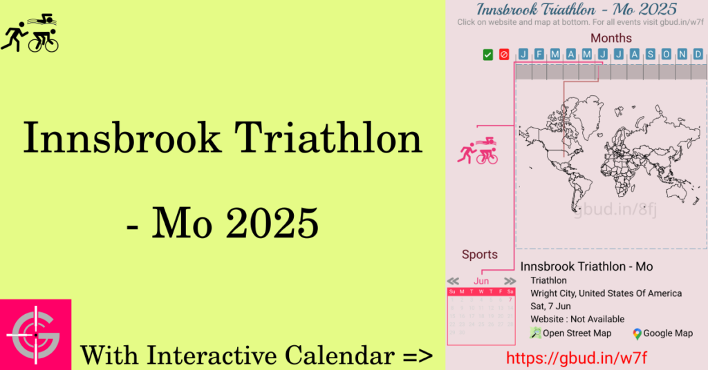 Sport event in 2025, Innsbrook Triathlon - Mo 2025