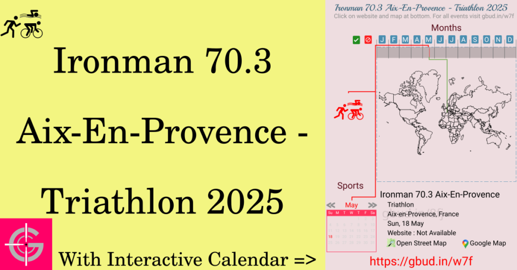 Sport event in 2025, Ironman 70.3 Aix-En-Provence - Triathlon 2025