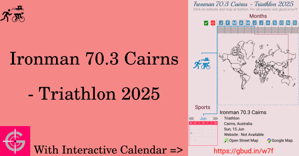 Sport event in 2025, Ironman 70.3 Cairns - Triathlon 2025