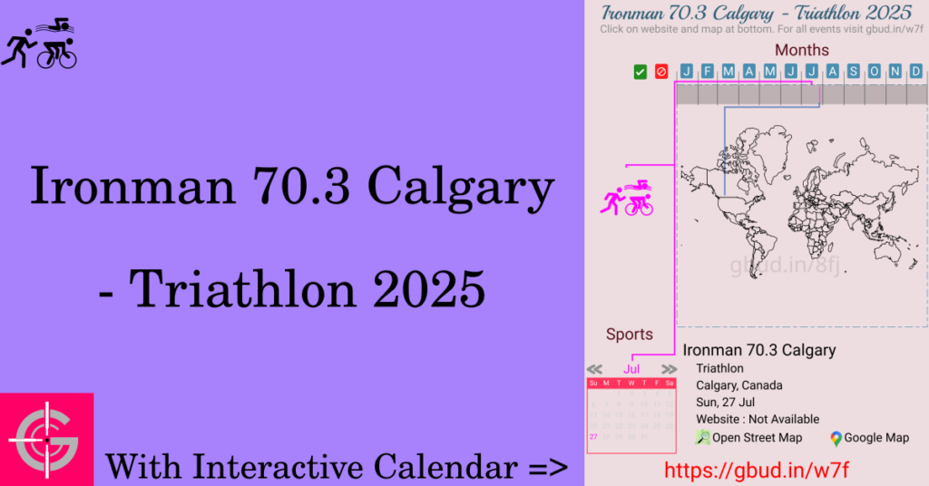 Sport event in 2025, Ironman 70.3 Calgary - Triathlon 2025