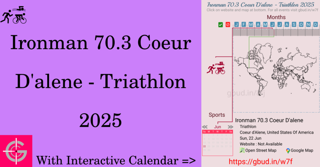 Sport event in 2025, Ironman 70.3 Coeur D'alene - Triathlon 2025