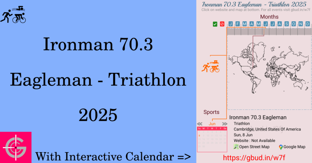Sport event in 2025, Ironman 70.3 Eagleman - Triathlon 2025