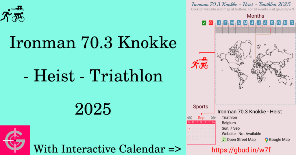 Sport event in 2025, Ironman 70.3 Knokke - Heist - Triathlon 2025