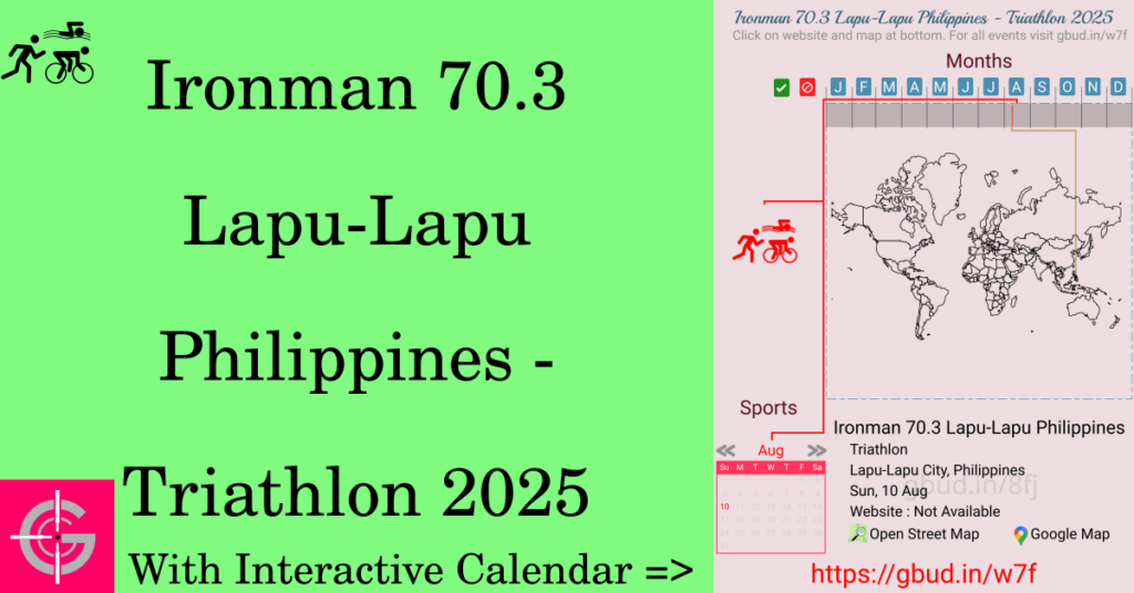 Sport event in 2025, Ironman 70.3 Lapu-Lapu Philippines - Triathlon 2025