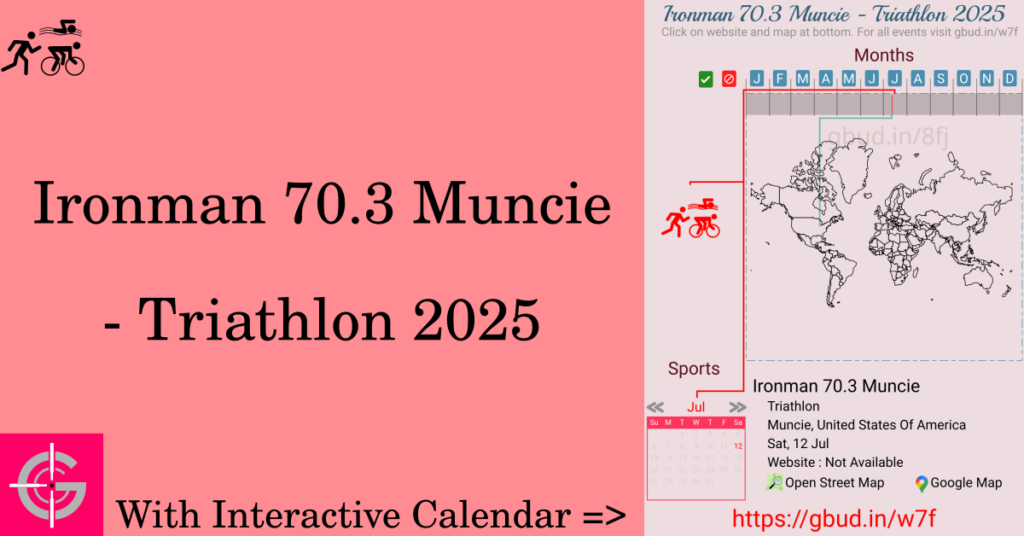 Sport event in 2025, Ironman 70.3 Muncie - Triathlon 2025