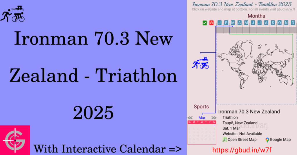 Sport event in 2025, Ironman 70.3 New Zealand - Triathlon 2025