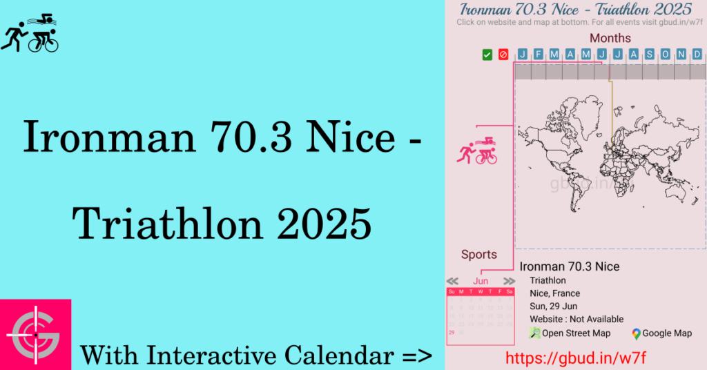 Sport event in 2025, Ironman 70.3 Nice - Triathlon 2025