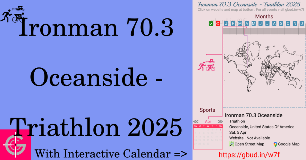 Sport event in 2025, Ironman 70.3 Oceanside - Triathlon 2025