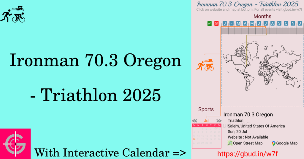Sport event in 2025, Ironman 70.3 Oregon - Triathlon 2025