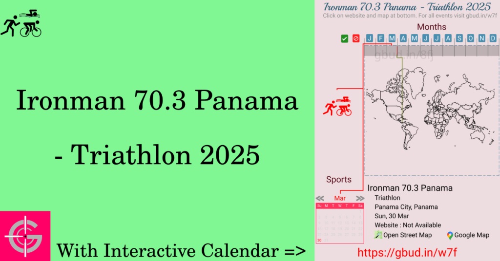 Sport event in 2025, Ironman 70.3 Panama - Triathlon 2025