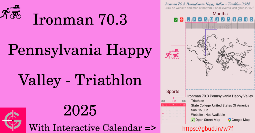 Sport event in 2025, Ironman 70.3 Pennsylvania Happy Valley - Triathlon 2025