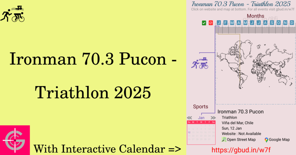 Sport event in 2025, Ironman 70.3 Pucon - Triathlon 2025